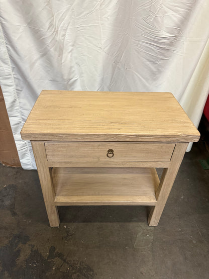 One Drawer Side Table Weathered Natural 30x18x31H