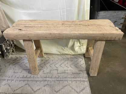 Antique Vintage pinewood bench