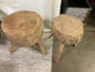 Antique Rustic Vintage Wooden Stool / side table / tree shape