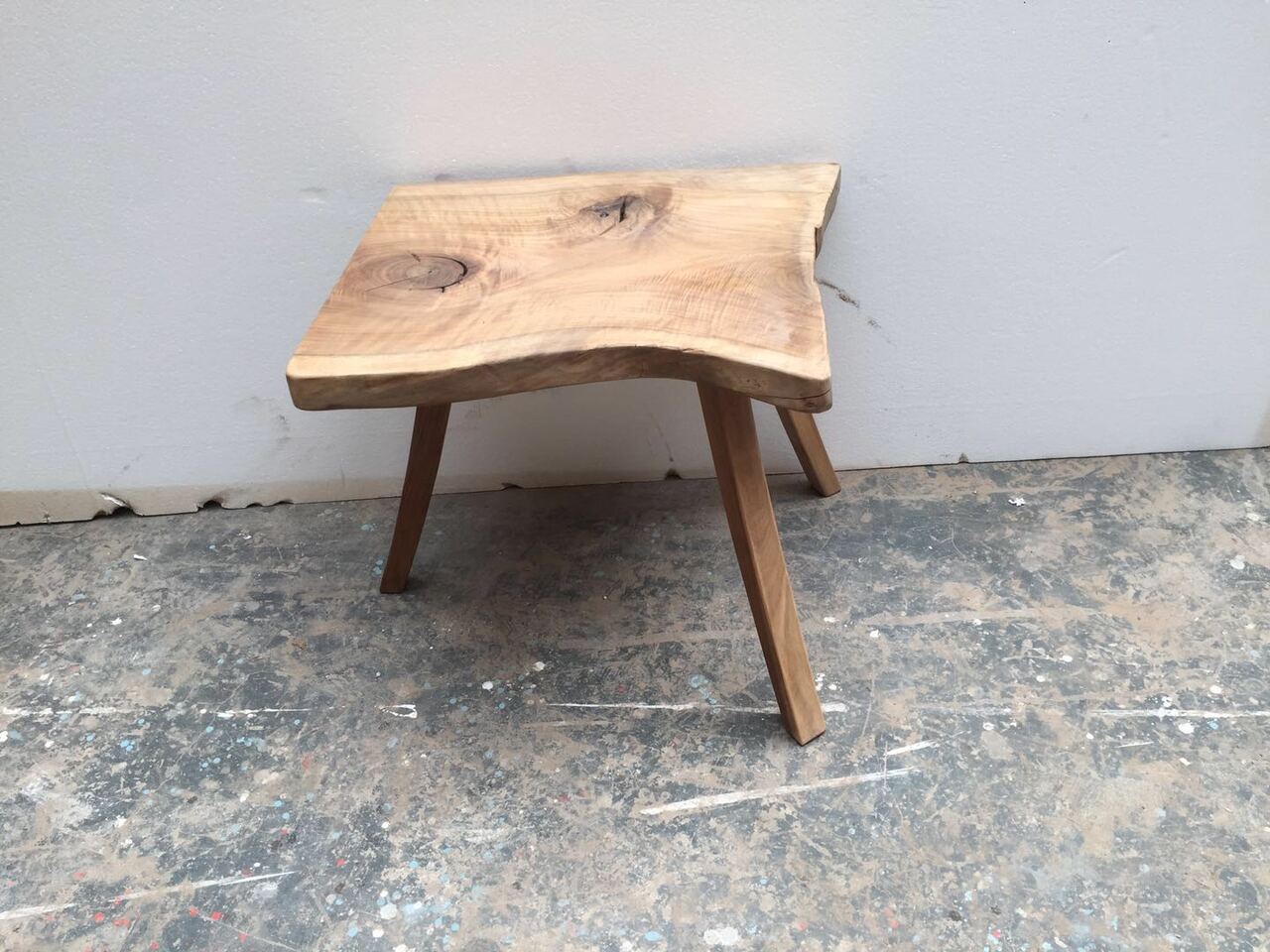 Live Edge Side Table Walnut Wood Natural (color & size vary)