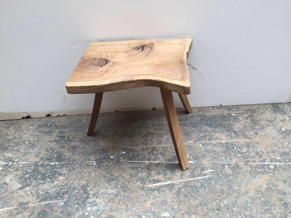 Live Edge Side Table Walnut Wood Natural (color & size vary)