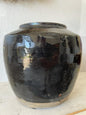 Vintage Oil Pot With Black Glazed