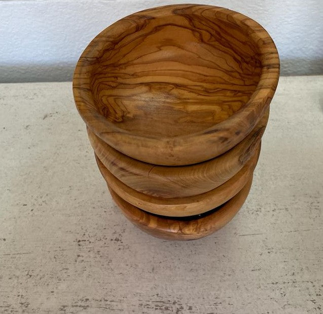 Olive Wood Bowl / Candle Jar handmade gift