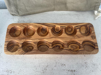 Olive Wood Egg Holder/ Wooden Egg Storage/ Handmade Gift