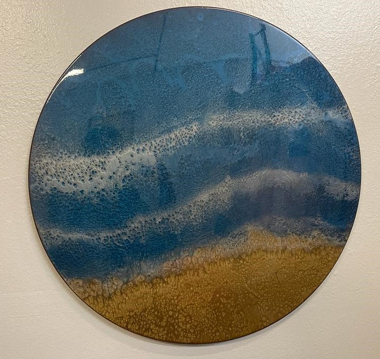 Epoxy Resin Round Wall Art/ Wall Decor/ Handmade Gift Multiple Sizes