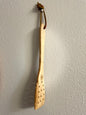 Premium Rustic Handmade Olive Wood Spatula\ Olive Wood Spatula with holes\ Olive Wood Spoon\ Cooking Wooden Kitchen Utensils 12 inches