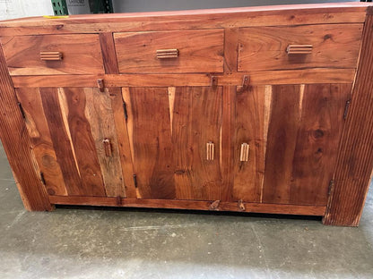 Antique Vintage Handmade Indian Buffet | Teak Wood