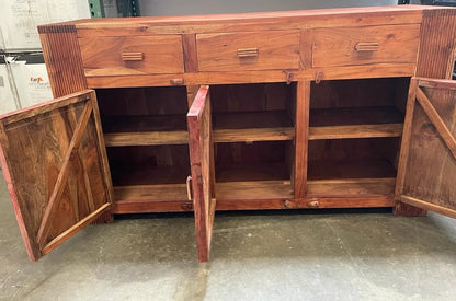 Antique Vintage Handmade Indian Buffet | Teak Wood