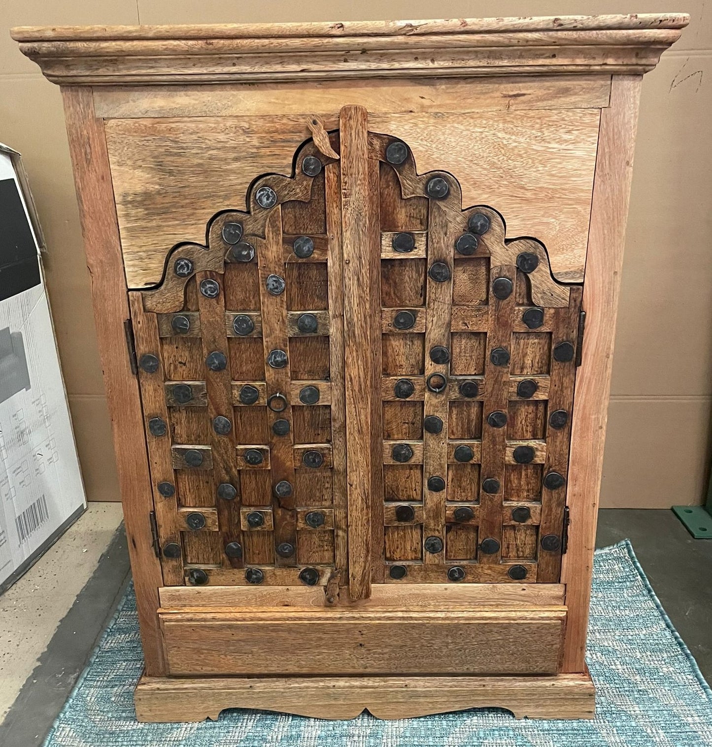 Antique Indian Handmade Dresser| Teak Wood| Indian Dresser| Carved Dresser