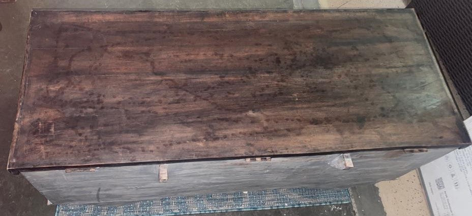 Antique Indian Trunk on Wheels | Vintage Indian Trunk| Handmade Indian Trunk| Indian Coffee Table | Coffee Table on Wheels