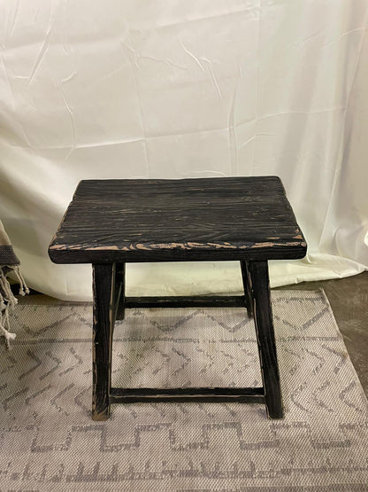 Antique Rustic Vintage Stool Rectangular