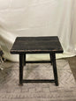 Black Antique Vintage Wooden Stool Rectangular Large (Size and Finish vary) Handmade