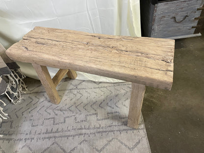 Antique Vintage pinewood bench