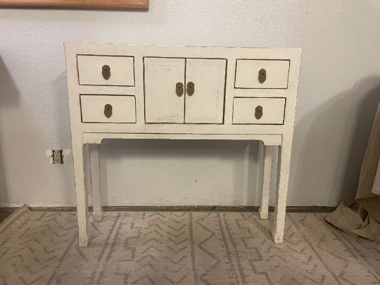 Antique Four Drawers Console Table Antique  ( HANDMADE )