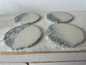 Circular Wavy Resin Epoxy Coasters Set of 4 Hand made