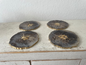 Circular Wavy Resin Epoxy Coasters Set of 4 Hand made