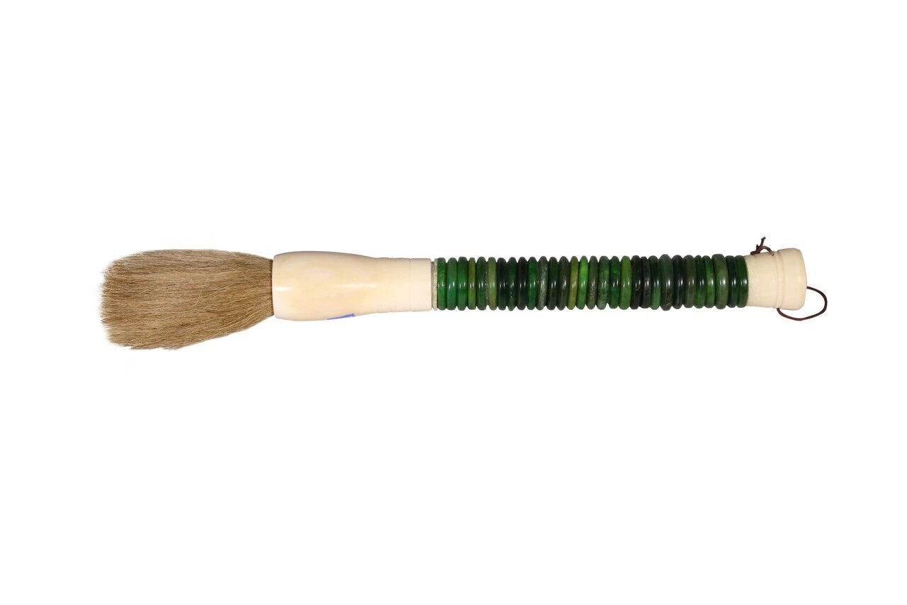 Green Jade Abacus Brush Large.