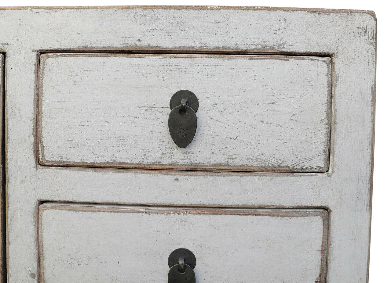 Antique Four Drawers Console Table Antique off White ( HANDMADE ).