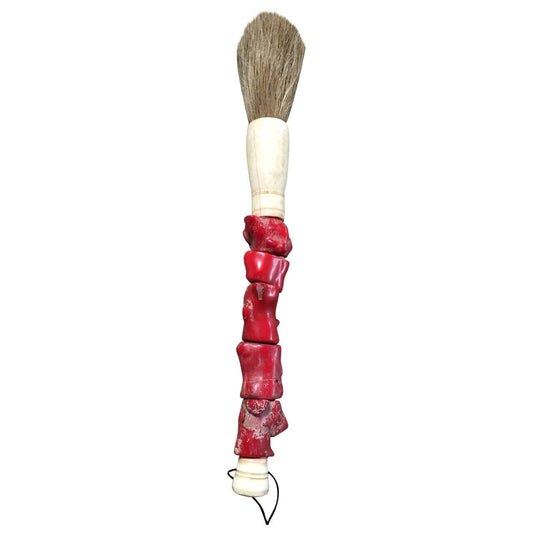 Calligraphy Brush Coral Red.