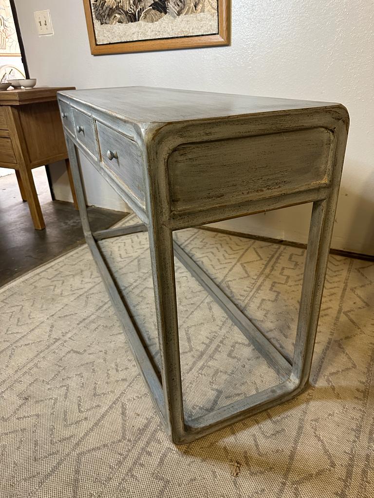 Hand made Ming Console Table With 3 Drawers-Weathered / multiple sizes and color