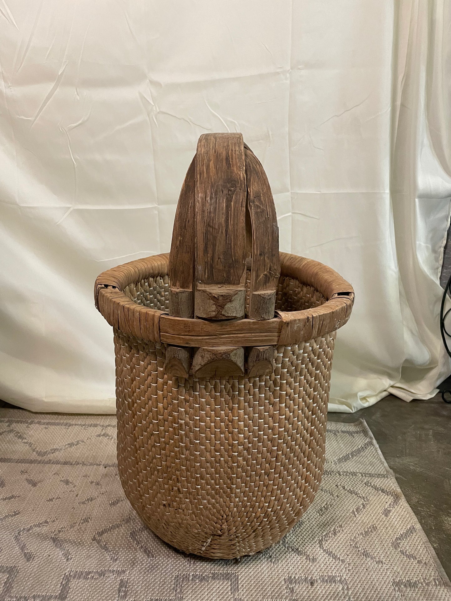 Handmade vintage Willow Basket