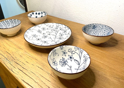 Ceramic Japanese Soup bowls Rice bowls Noodle Bowls Poke Bowls decorative / GIFT SET