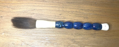 Approx. 16" Indigo Blue Drum Calligraphy Brush