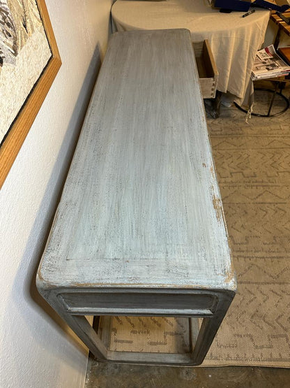 Hand made Ming Console Table With 3 Drawers-Weathered / multiple sizes and color